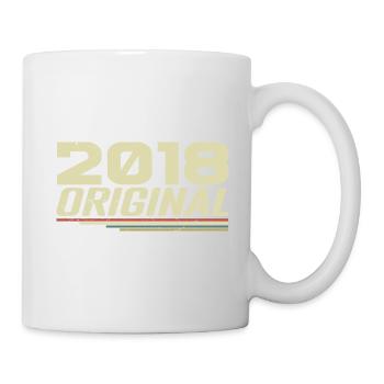 Born in 2018 Vintage 2018 Retro Birthday 2018 - Mug - white - Right
