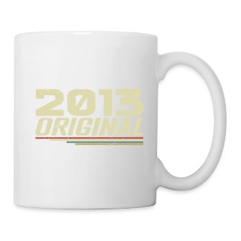Né en 2013 Vintage 2013 Anniversaire Rétro 2013 - Mug blanc - blanc - Droite