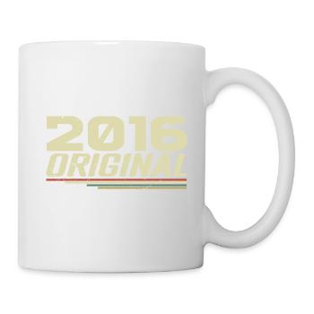Né en 2016 Vintage 2016 Anniversaire Rétro 2016 - Mug blanc - blanc - Droite