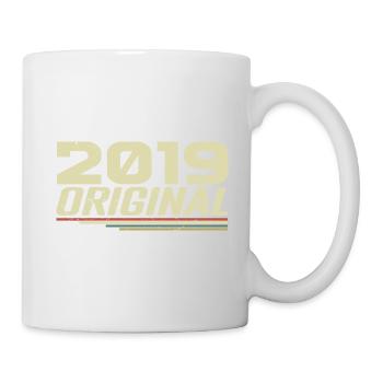 Né en 2019 Vintage 2019 Anniversaire Rétro 2019 - Mug blanc - blanc - Droite