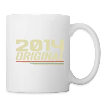 Born in 2014 Vintage 2014 Retro Anniversary 2014 - Mug - white - Right