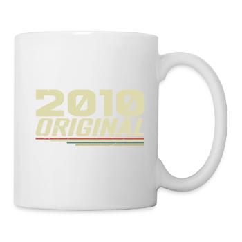 Né en 2010 Vintage 2010 Anniversaire Rétro 2010 - Mug blanc - blanc - Droite