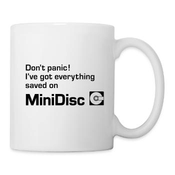 Minidisc Don't Panic! - Mug - white - Right