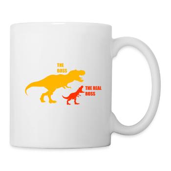 Dinosaures T-Rex de papa fils - Mug blanc - blanc - Droite