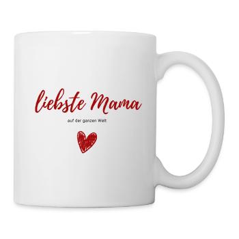 dearest mom around the world - Heart Mother's Day - Mug - white - Right