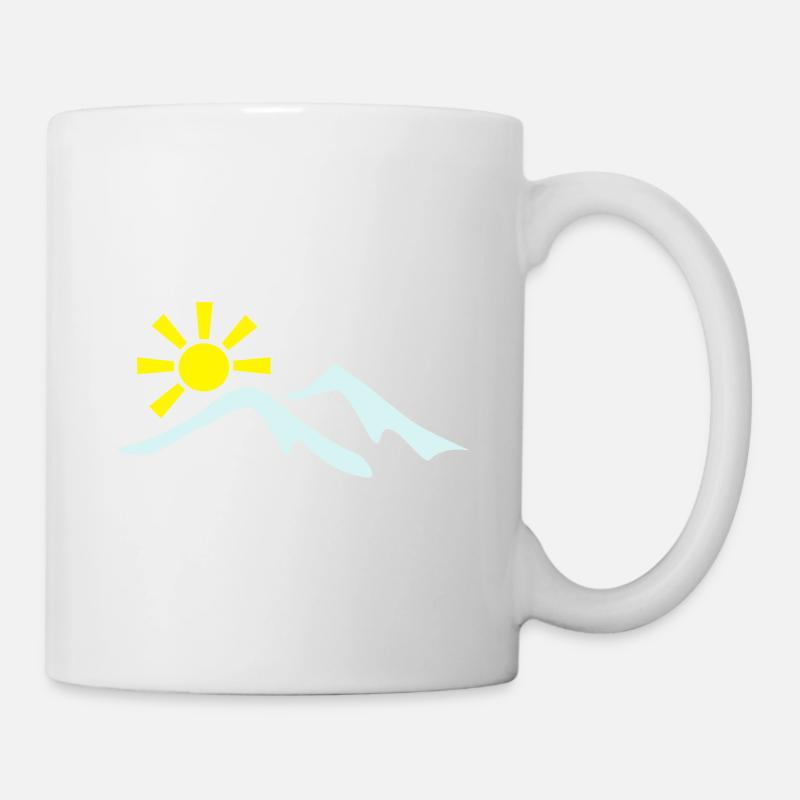 berge - Tasse - Weiß