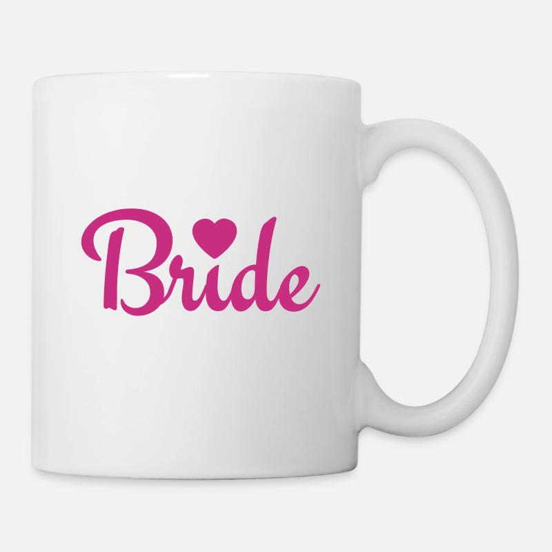 bride with heart 1c - Tasse - Weiß