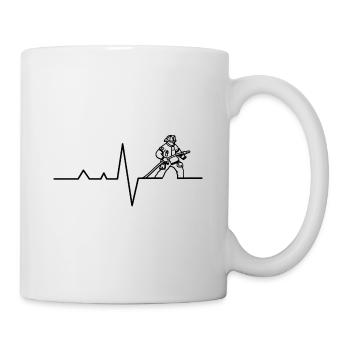 Feuerwehr Puls - Tasse - Weiß - Rechts