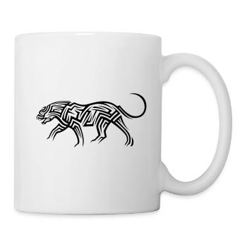 Tatouage tribal de calmar - Mug blanc - blanc - Droite