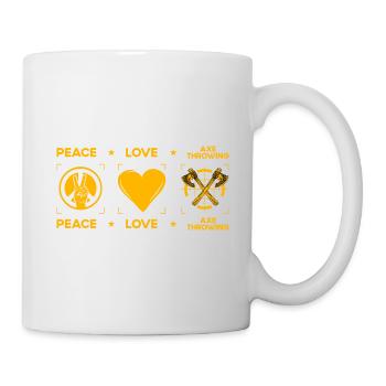 Lancer de hache - Mug blanc - blanc - Droite