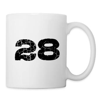 28 Number jersey - Mug - white - Right