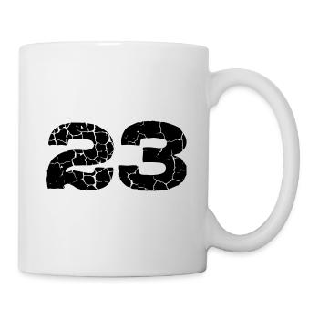 Maillot à 23 chiffres - Mug blanc - blanc - Droite