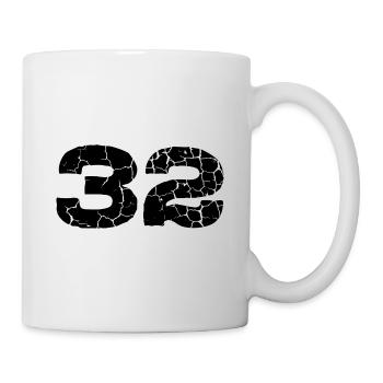 32 number jersey - Mug - white - Right