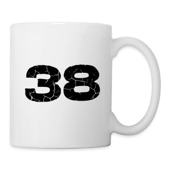 Maillot numéro 38 - Mug blanc - blanc - Droite