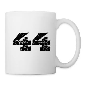 Maillot numéro 44 - Mug blanc - blanc - Droite