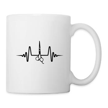 Ciseaux Barber Pulse - Mug blanc - blanc - Droite