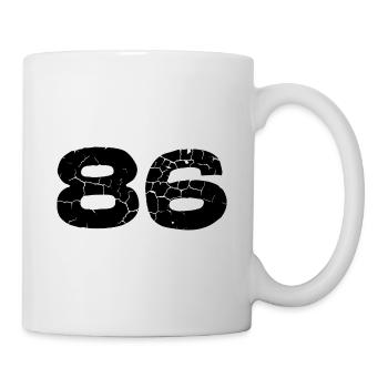 86 number jersey - Mug - white - Right