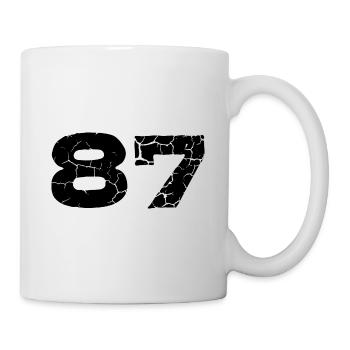 87 Number jersey - Mug - white - Right