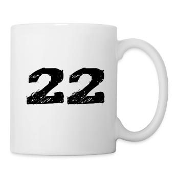 22 Number jersey - Mug - white - Right
