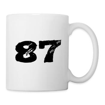 87 Number jersey - Mug - white - Right