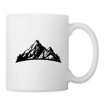 Berge Mountains Silhouette - Mug - white - Right