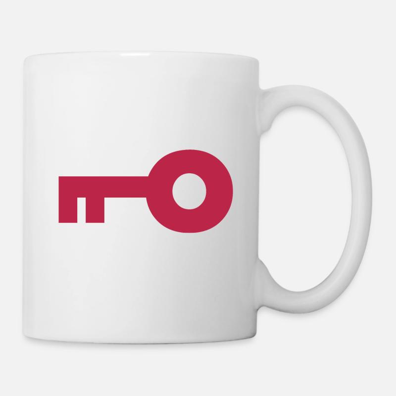 Schlüssel - Tasse - Weiß