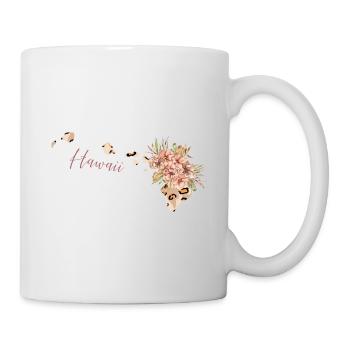Leopard Imprimer Carte Leo État d’Hawaï - Mug blanc - blanc - Droite