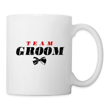 Citation de mariage du marié de l’équipe - Mug blanc - blanc - Droite