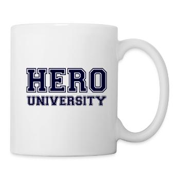 Hero University - Blue Text - Mug - white - Right