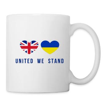 United we stand Great Britain and Ukraine - Mug - white - Right