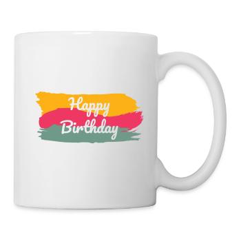 ALLES GUTE ZUM GEBURTSTAG. ALLES GUTE ZUM GEBURTSTAG. JAHRESTAG. - Tasse - Weiß - Rechts
