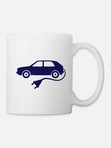 Elektroauto - Tasse - Weiß