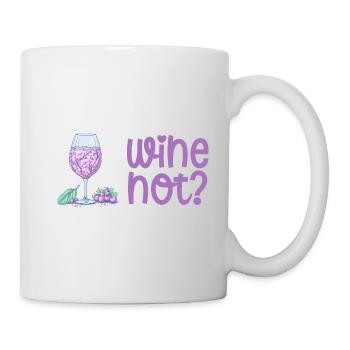 Le vin pas? Drôle de dicton pour les buveurs de vin - Mug blanc - blanc - Droite