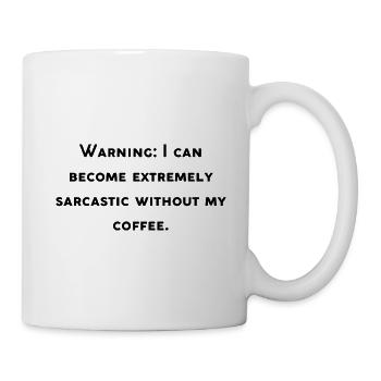 Lustiges Café-Design - Tasse - Weiß - Rechts