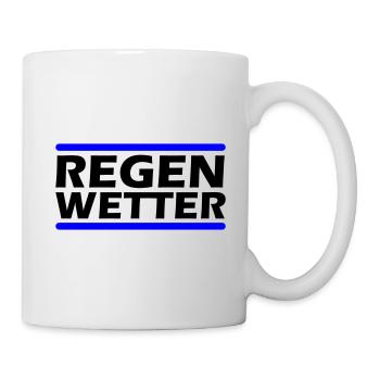 Regen Wetter - Tasse - Weiß - Rechts