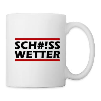 Scheiss Wetter - Tasse - Weiß - Rechts