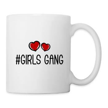 Filles Gang Filles Équipe Coeur Amour - Mug blanc - blanc - Droite