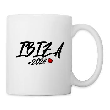 Ibiza 2024 Herz - Tasse - Weiß - Rechts