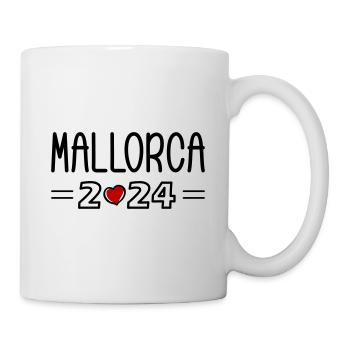 Mallorca 2024 Heart - Mug - white - Right