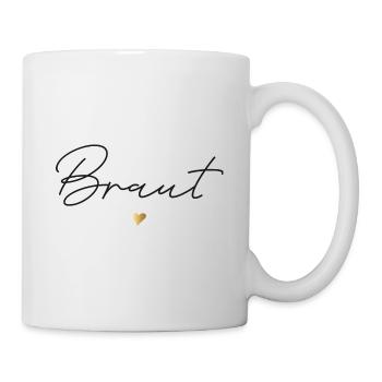 JGA Braut Handlettering minimalistisch - Tasse - Weiß - Rechts