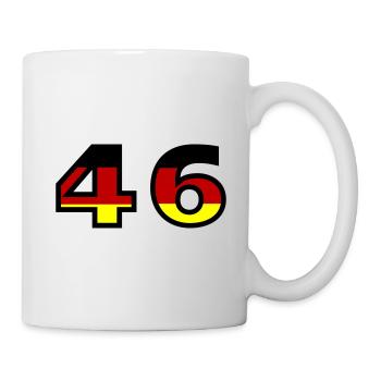 46 Numéro Allemagne Jersey - Mug blanc - blanc - Droite