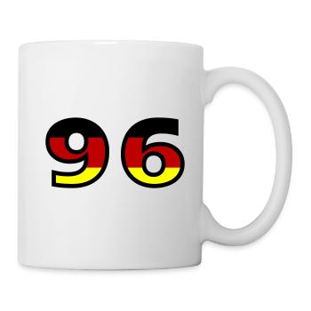 96 Numéro Allemagne Jersey - Mug blanc - blanc - Droite