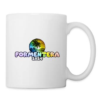Formentera 2024 Palm Trees Multicoloured - Mug - white - Right