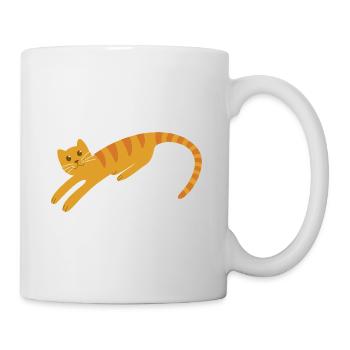 Chat abstrait N°1 - Mug blanc - blanc - Droite