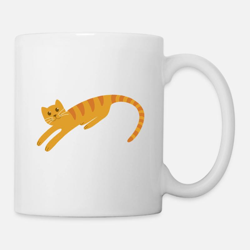 Abstrakte Katze N°1 - Tasse - Weiß