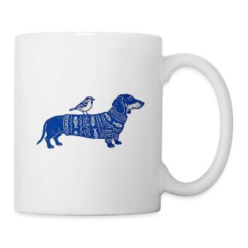 Dackel Liebe - Tasse - Weiß - Rechts
