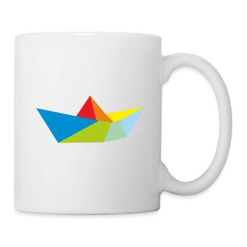 Origami dream ship ship shipping gift - Mug - white - Right