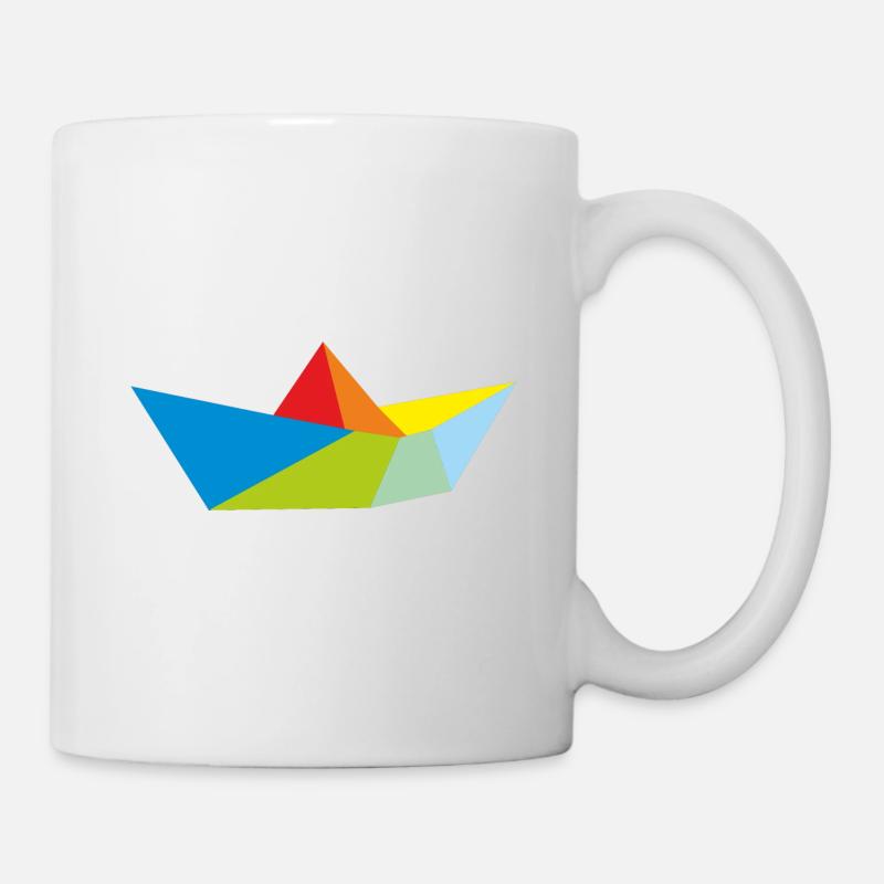 Origami Traumschiff Schiff Schifffahrt Geschenk - Tasse - Weiß