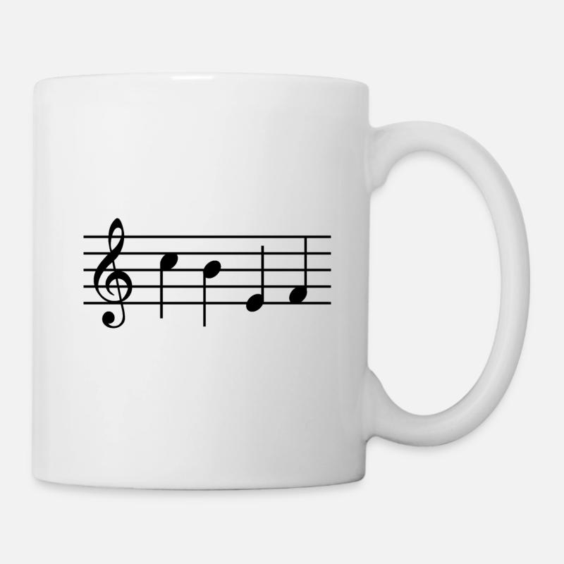 Chef Notenschrift - Tasse - Weiß