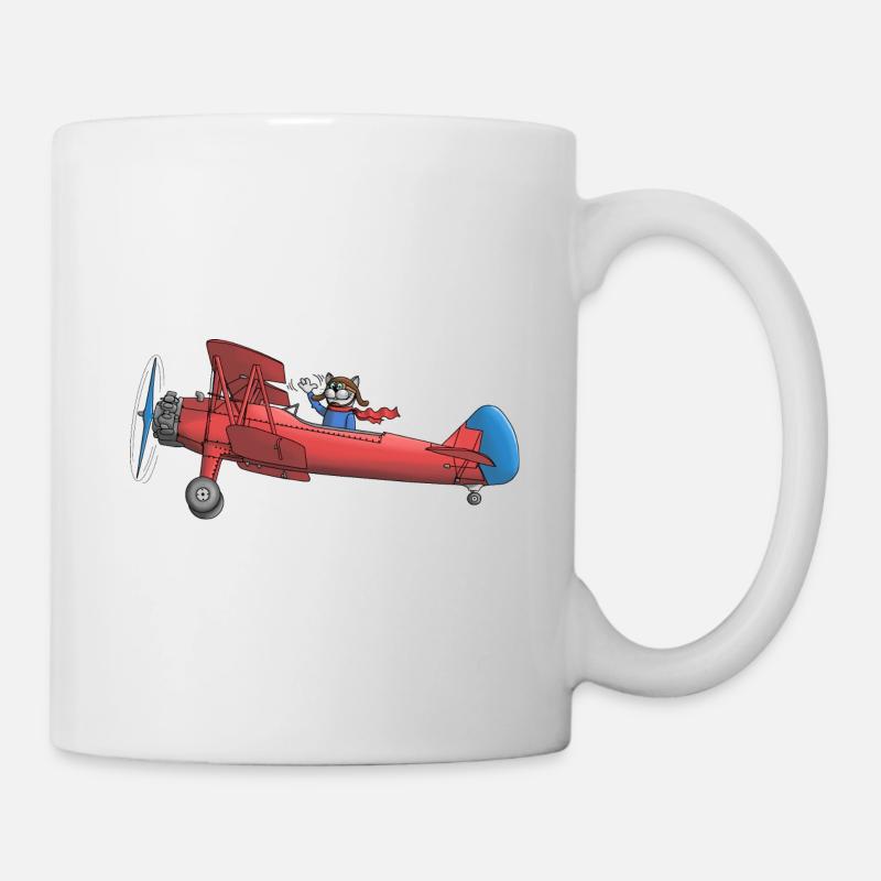 Flugzeug Kinder - Tasse - Weiß